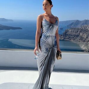 Dazed Dress  in Silver size M